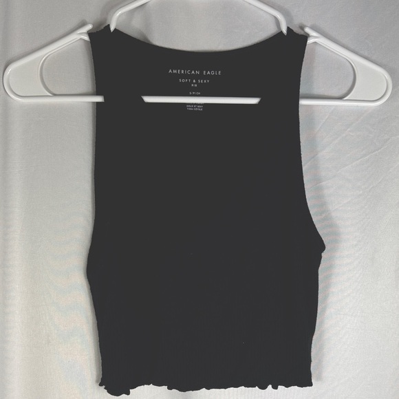 American Eagle Outfitters Soft & Sexy Black Tank Top - Picture 1 of 4